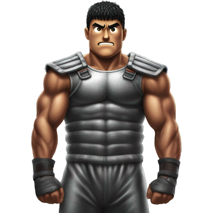 Guts from Berserk bench pressing emoji