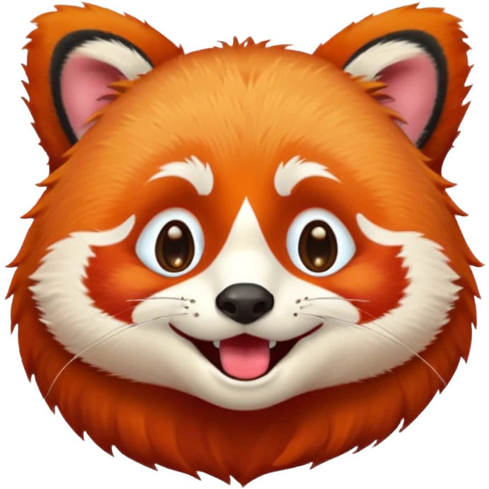 red panda giggling with tears emoji emoji