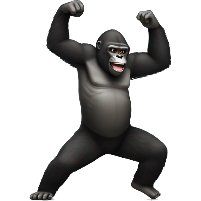 Dancing gorilla emoji