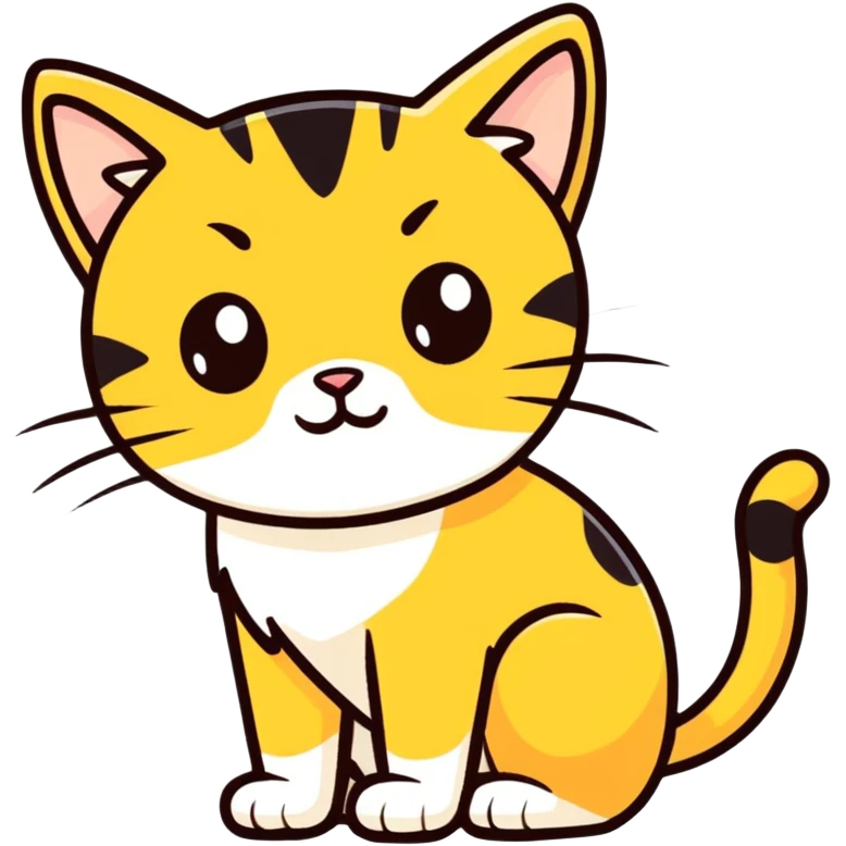 Golden cat in a refrigerator emoji