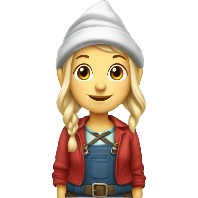 Garden gnome girl emoji