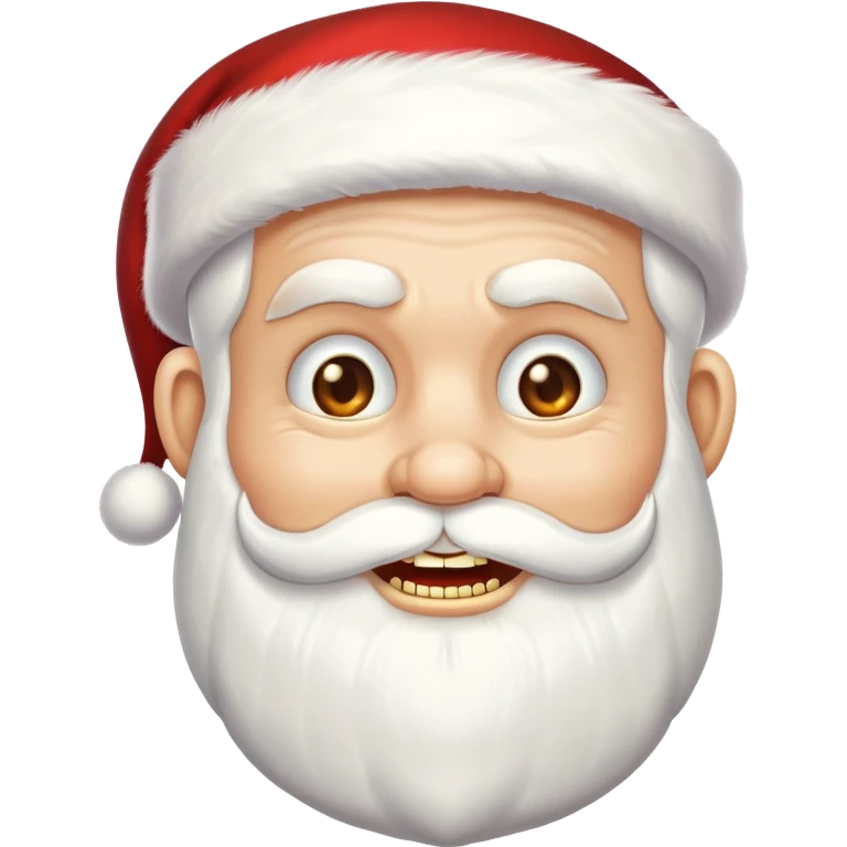 Santa clause with gold teeth emoji
