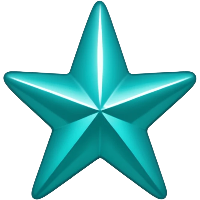 Teal star with word 'alana' emoji