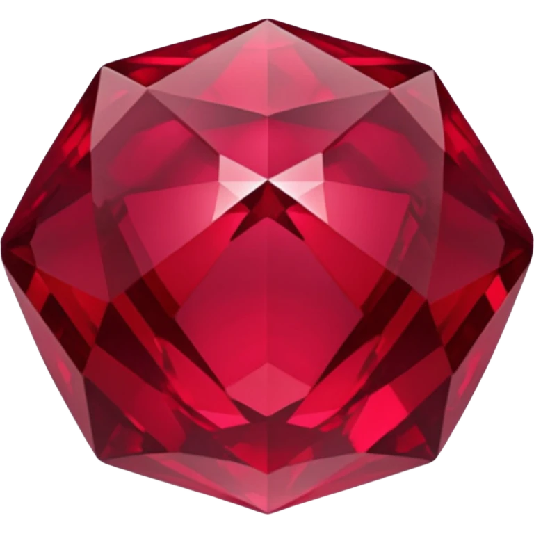 Dark deep red ruby emoji