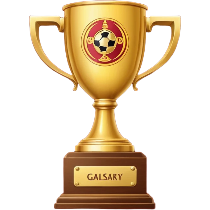 Galatasaray ın aldıgı uefa kupası emoji