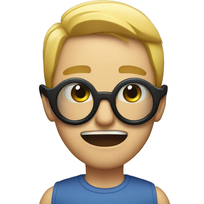 shocked emoji removing black goggles  emoji