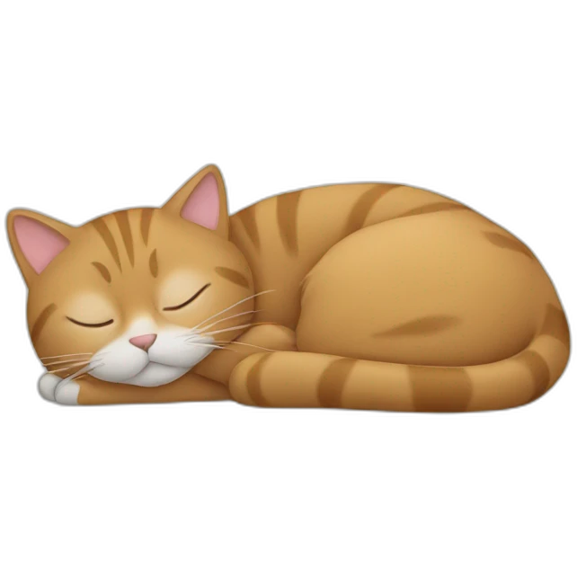 Sleeping cat emoji