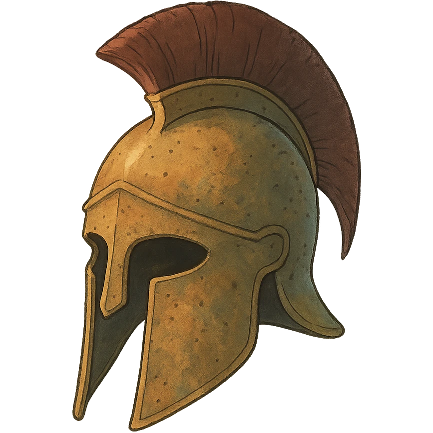 ghibli style spartan helmet emoji