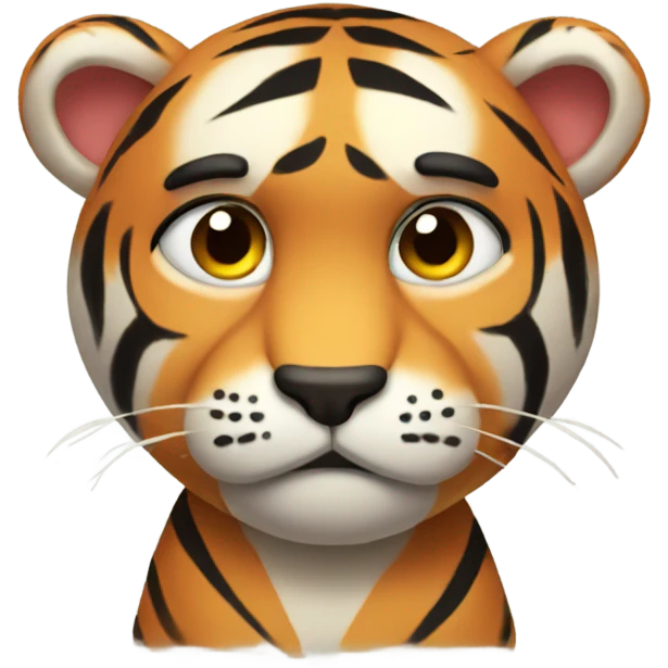 Sad tiger emoji