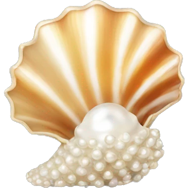 Sea shell with pearl emoji