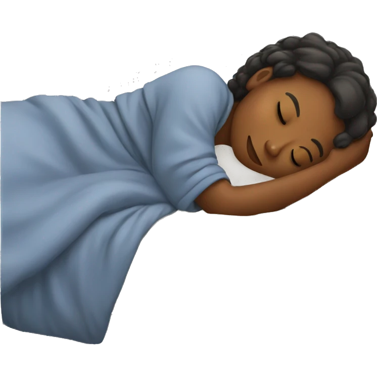 girl sleeping in bed emoji