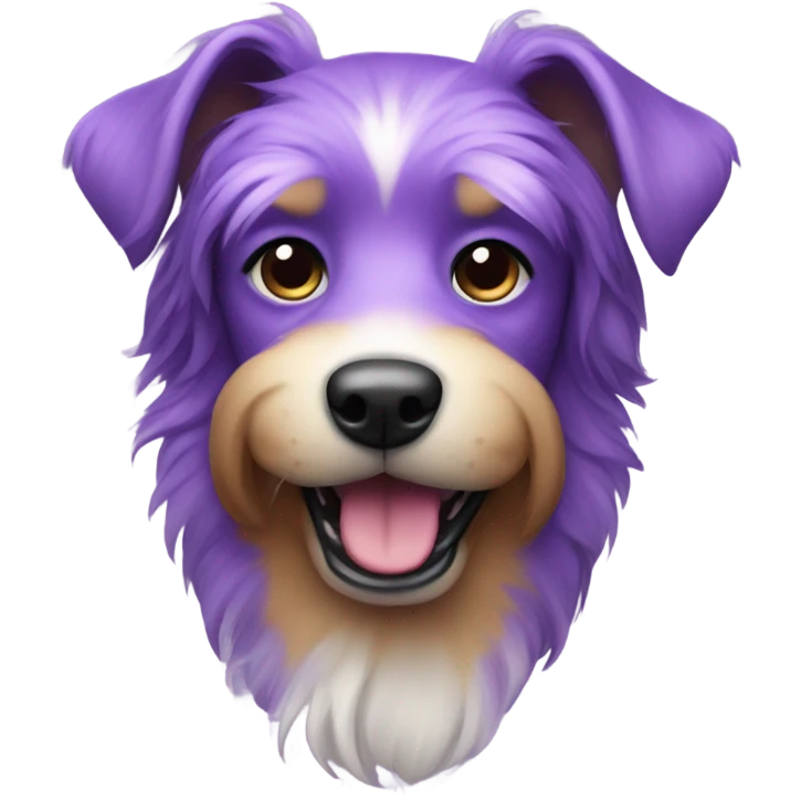 Purple dog emoji