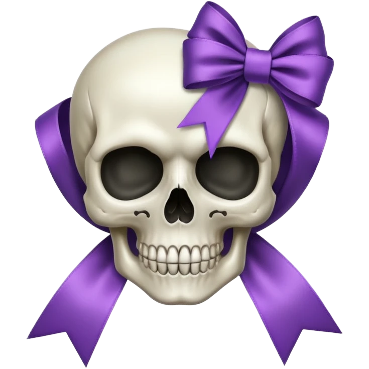 RIBBON SKULL emoji