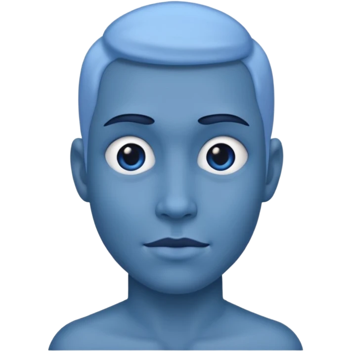 He was blue in color emoji
