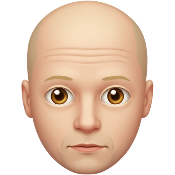 bald (255,255,255) skinned man emoji