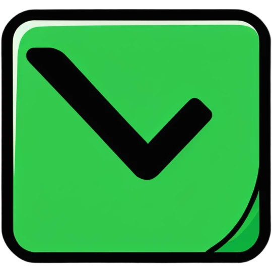 green checkmark 2d symbol emoji
