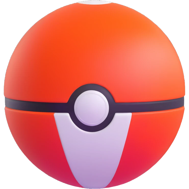 Mega Pokémon ball glowing emoji