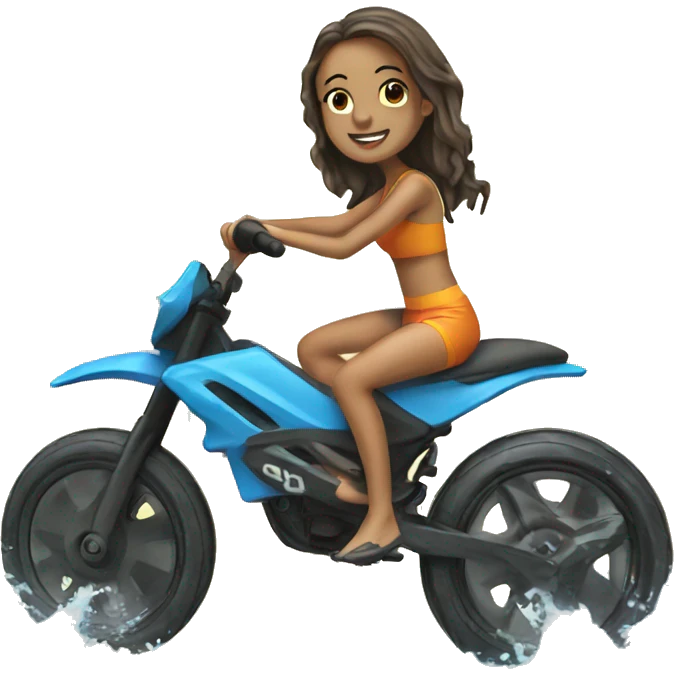 Girl aquabike emoji