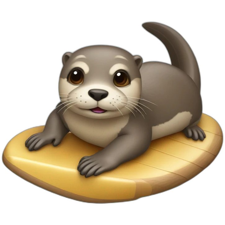 Loutre qui surfe emoji