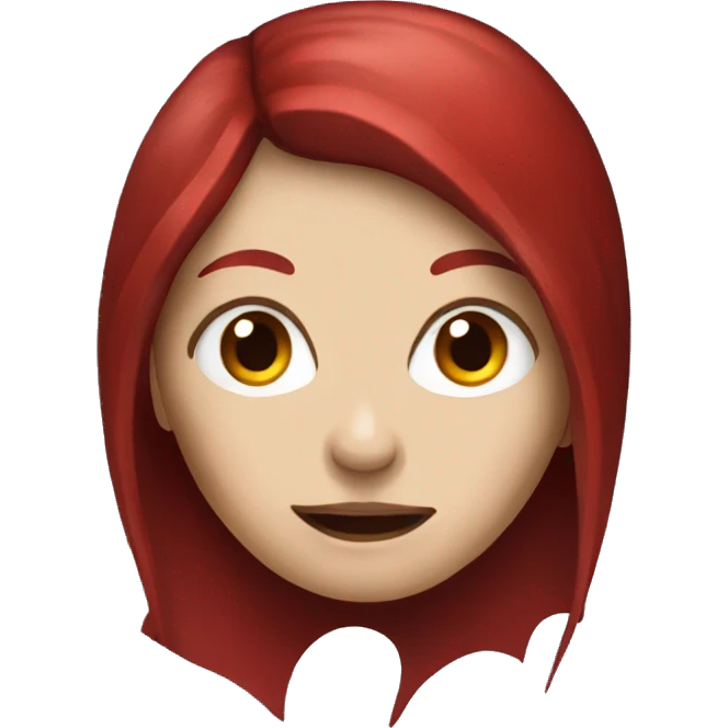 Female vampire with long red hair  emoji