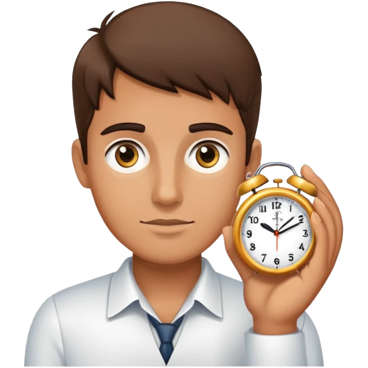 🤏 but says clock it emoji