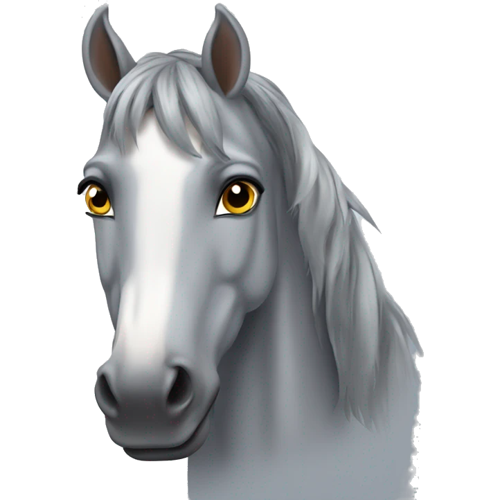 Dapple grey horse emoji