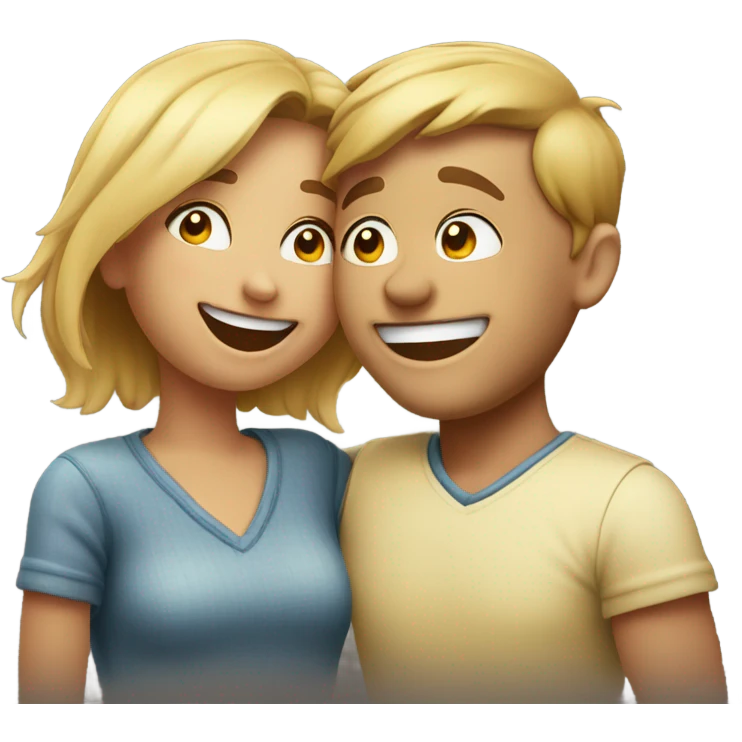 couple sharing a joyful moment emoji