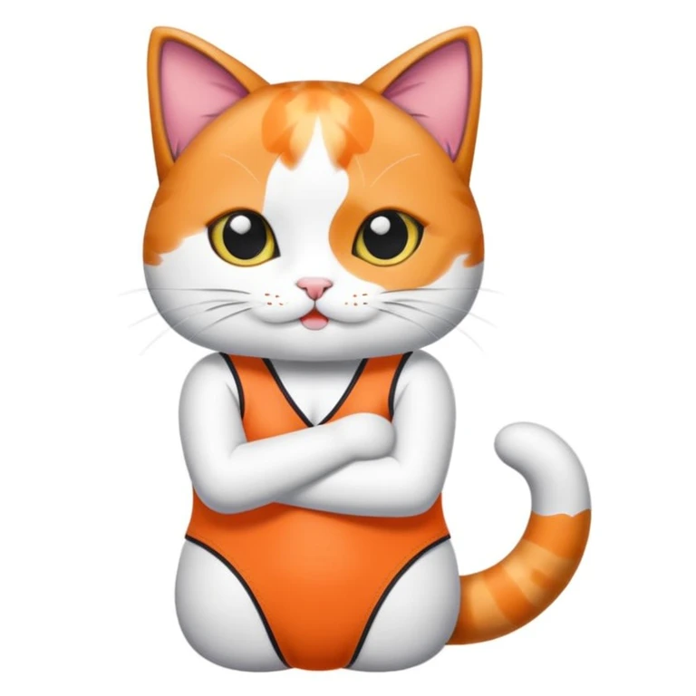 cat in a sushi one piece swimsuit emoji
