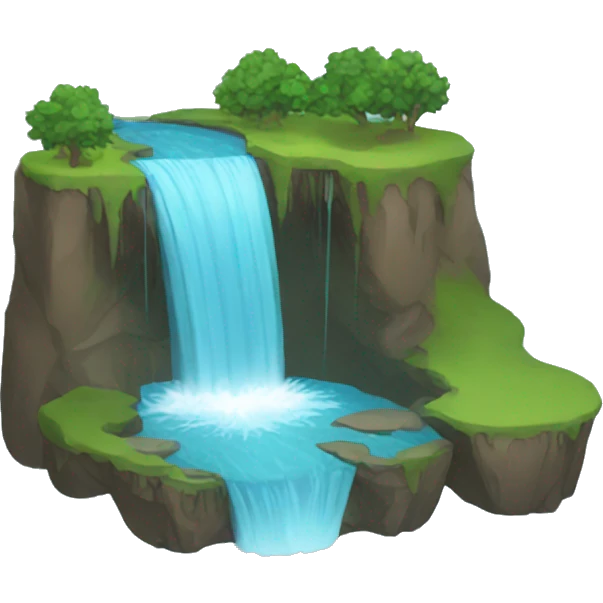 water falls emoji