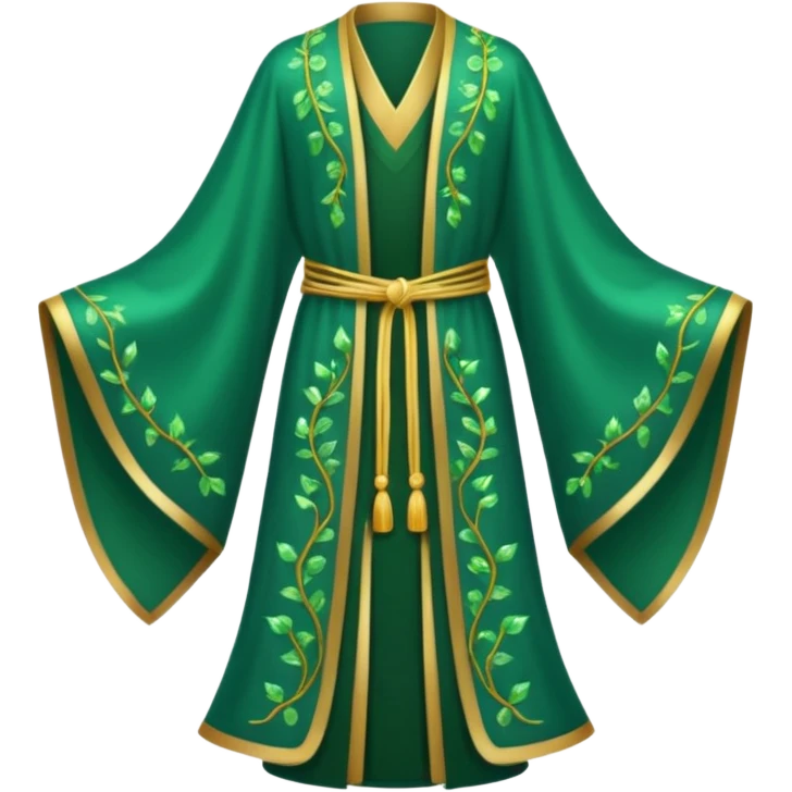 empty crystal magical robes with vines emoji