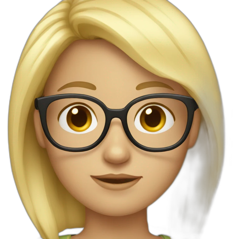 blonde-haired-girl-with-the-glases-What? emoji