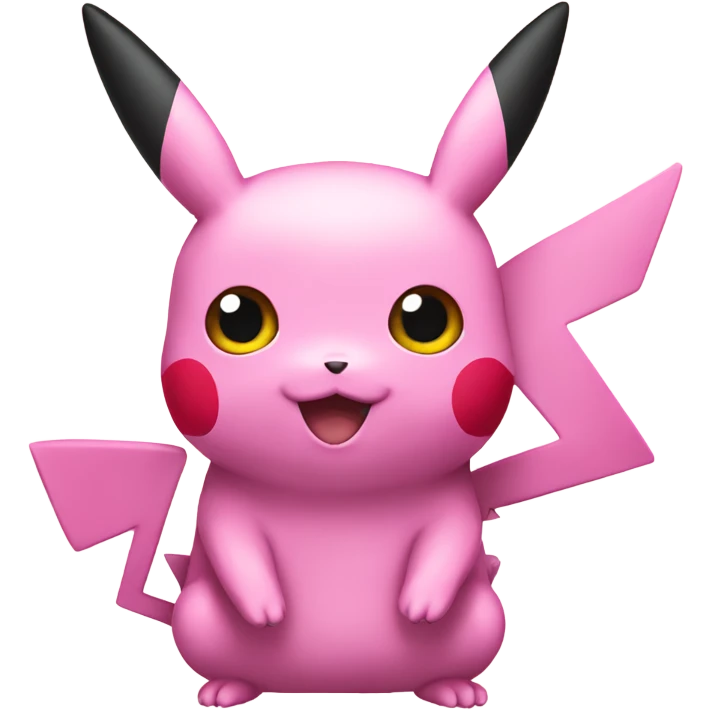 Pink pikachu emoji
