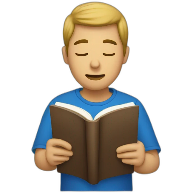 A person Reading  emoji