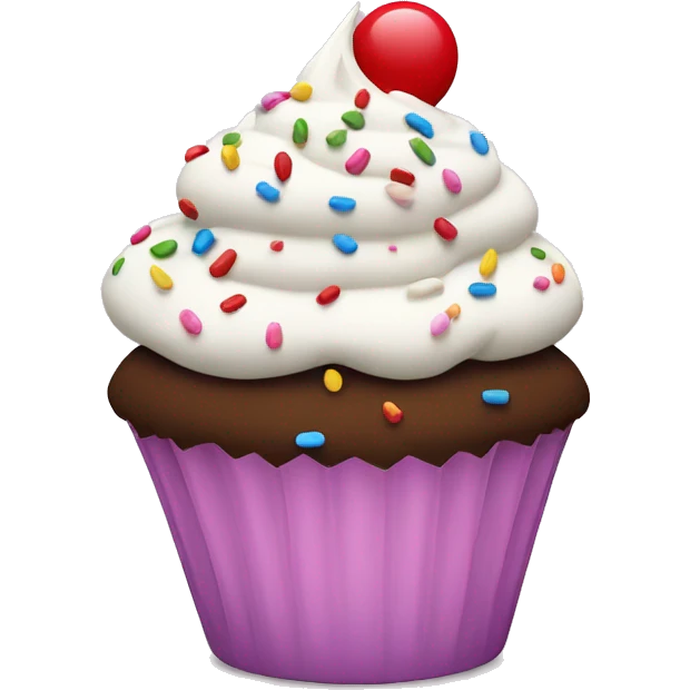 Cupcake with sprinkles  emoji