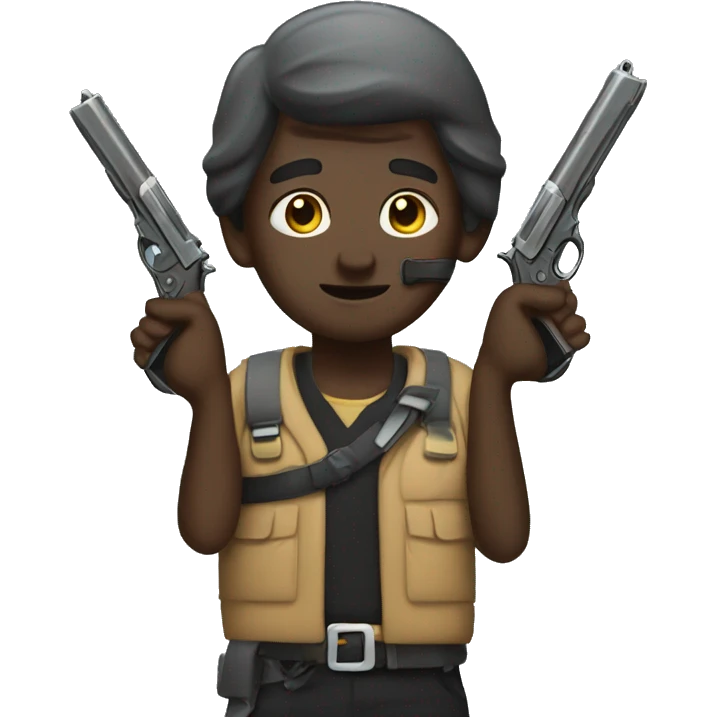 Nigher with pistols emoji