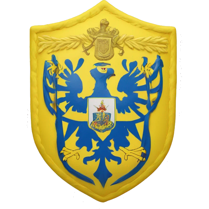 Cap with Ukraine coat of arms on it emoji