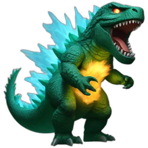 Godzilla atomic breath emoji