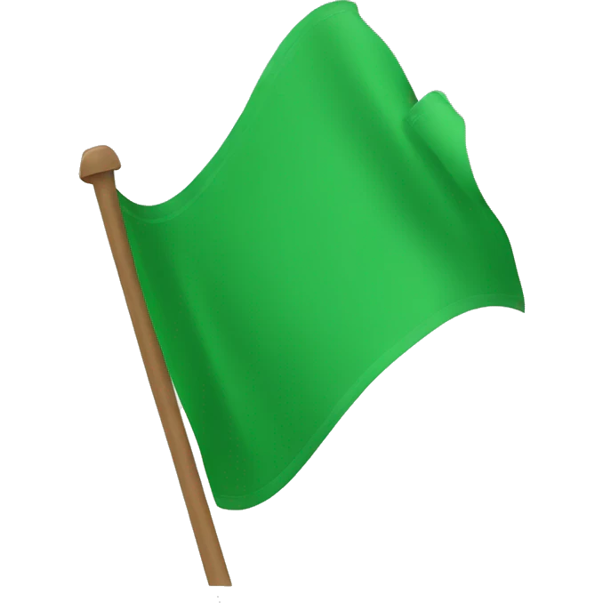 green flag  emoji