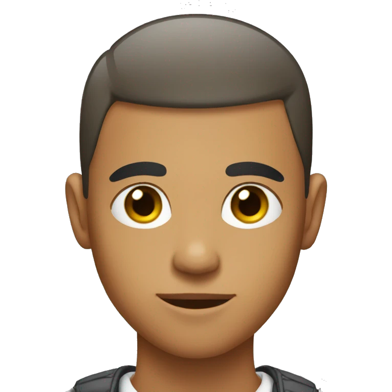 Young guy with buzz cut emoji