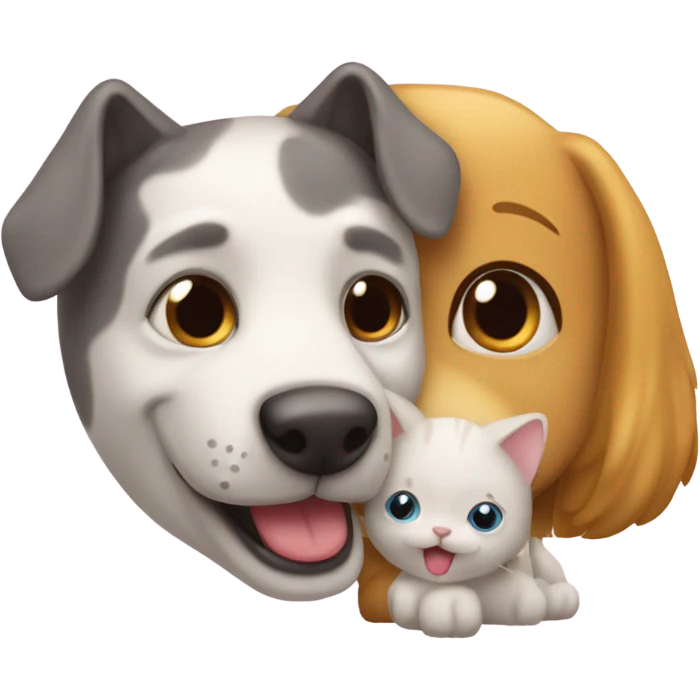 Perro y gato emoji