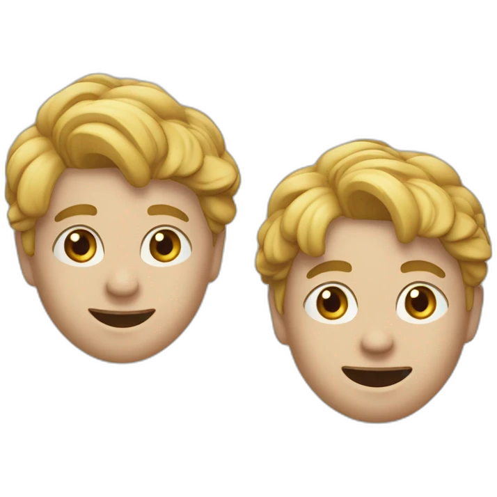 Deux écureuils font câlin emoji