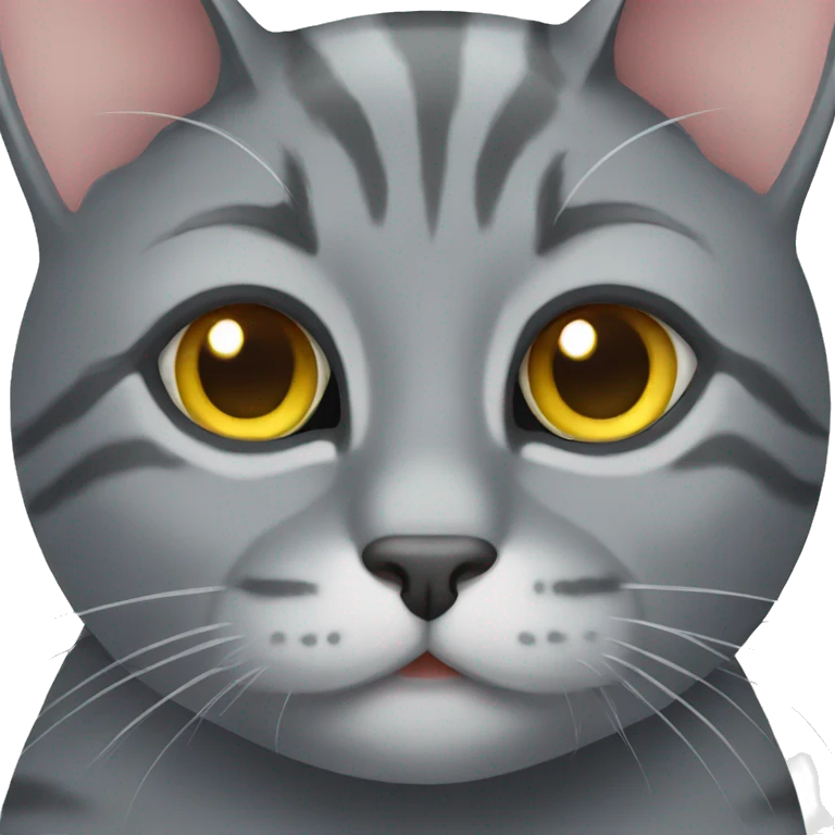 Grey cat emoji