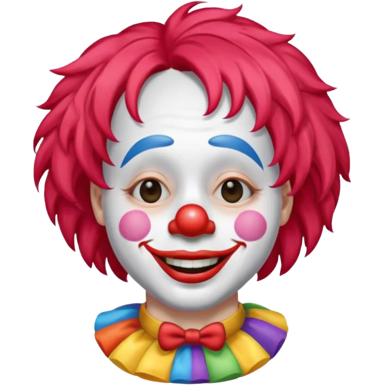 Clown  closed eyes  emoji