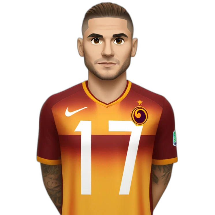 Mauro icardi with Galatasaray jersey emoji