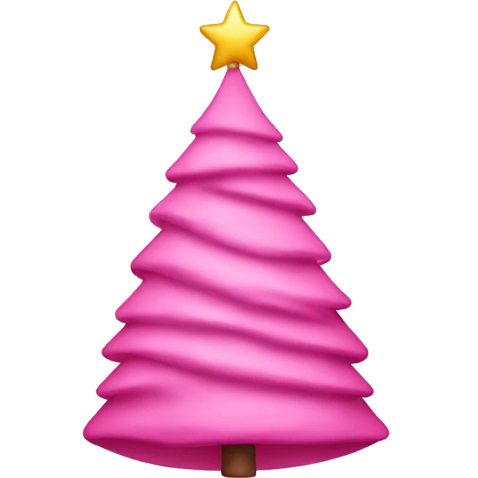 pink Christmas tree emoji