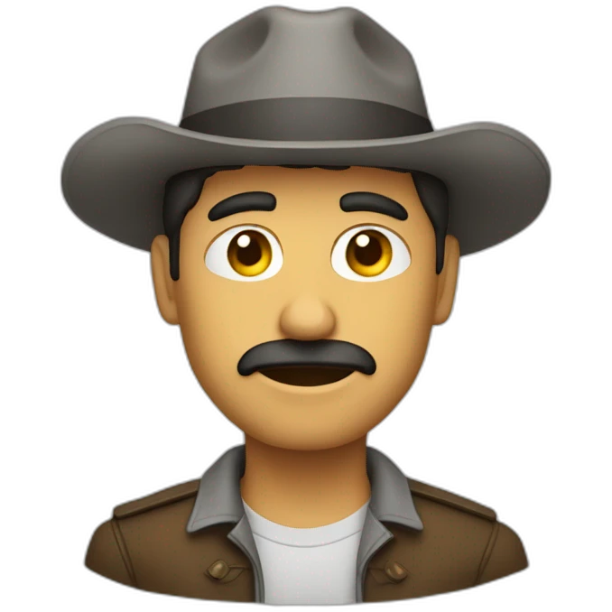 Hombre confundido emoji