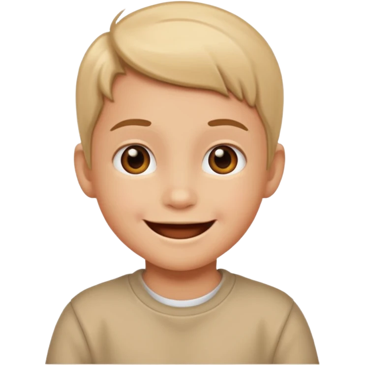 black image of a child emoji