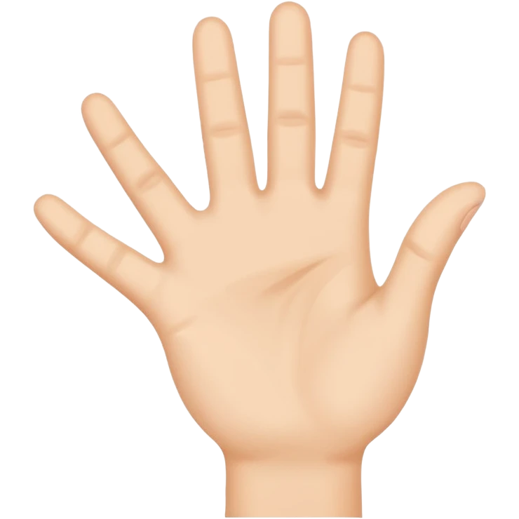 hand waving emoji
