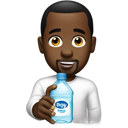 p diddy holding baby oil emoji