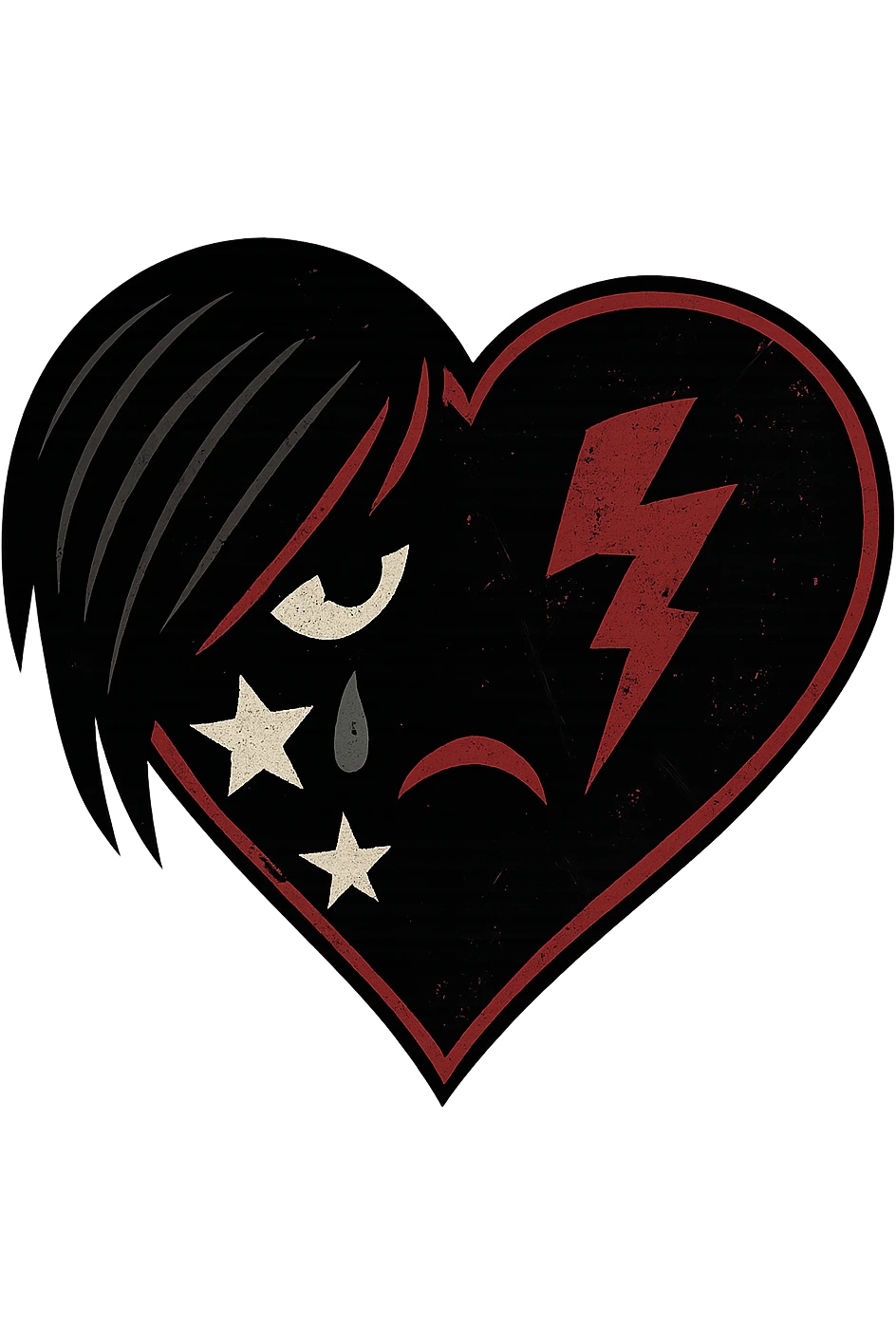 emo heart , remove background emoji